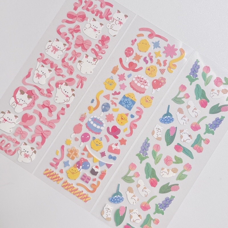 Sticker siêu dễ thương Pompomroom_trang trí card,top