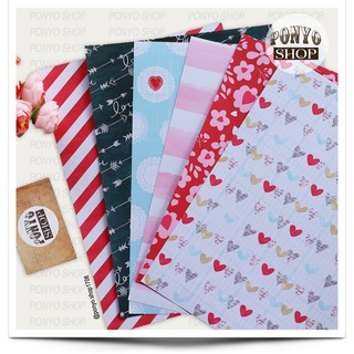 [CÓ SẴN] Bộ 6 tờ giấy họa tiết làm hiệu ứng Scrapbook