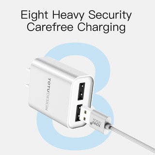 Củ Sạc 2 cổng USB 2.4A hãng TOTU Design