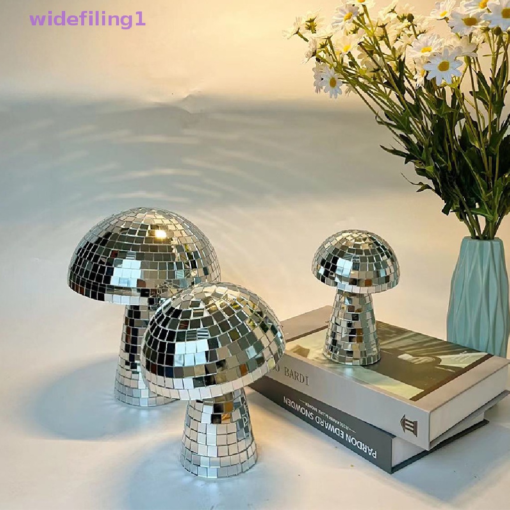 Gương Trang Trí Ngoài Trời Hình Nấm Dạng Quả Cầu Disco widefiling1
