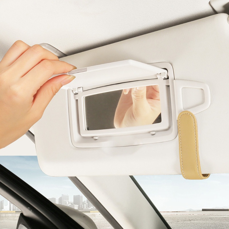 Hộp Đựng Kính Mát Bằng Da PU Có Kẹp Giữ Kính Chống Nắng Cho Xe Tải SUV