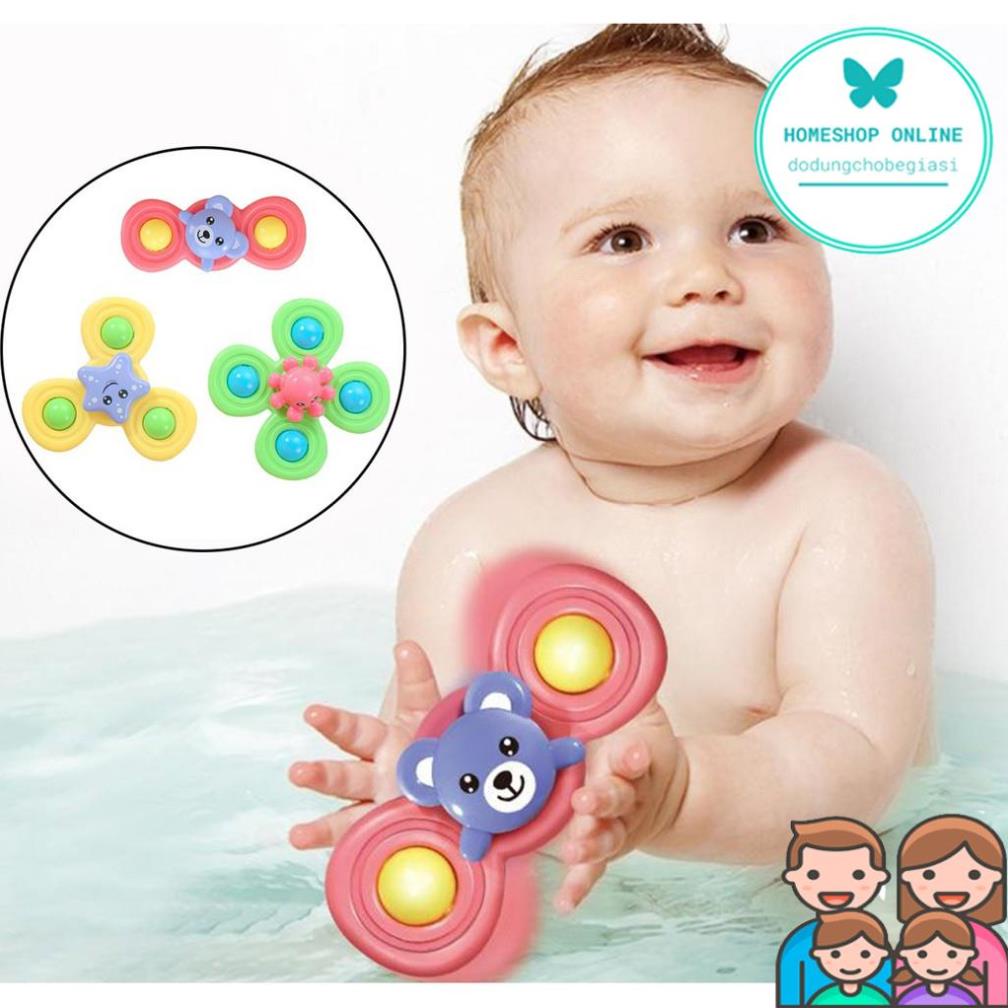 Bộ 3 Đồ Chơi Con Quay Chóng Chóng Dính Tường Cho Bé - Giúp Bé Tránh Xa Điện Thoại