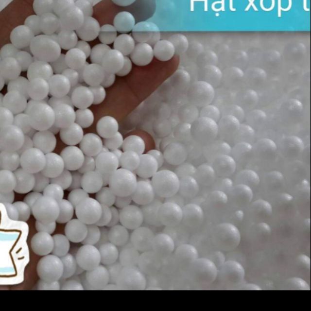 Gói 100gr hạt xốp trắng
