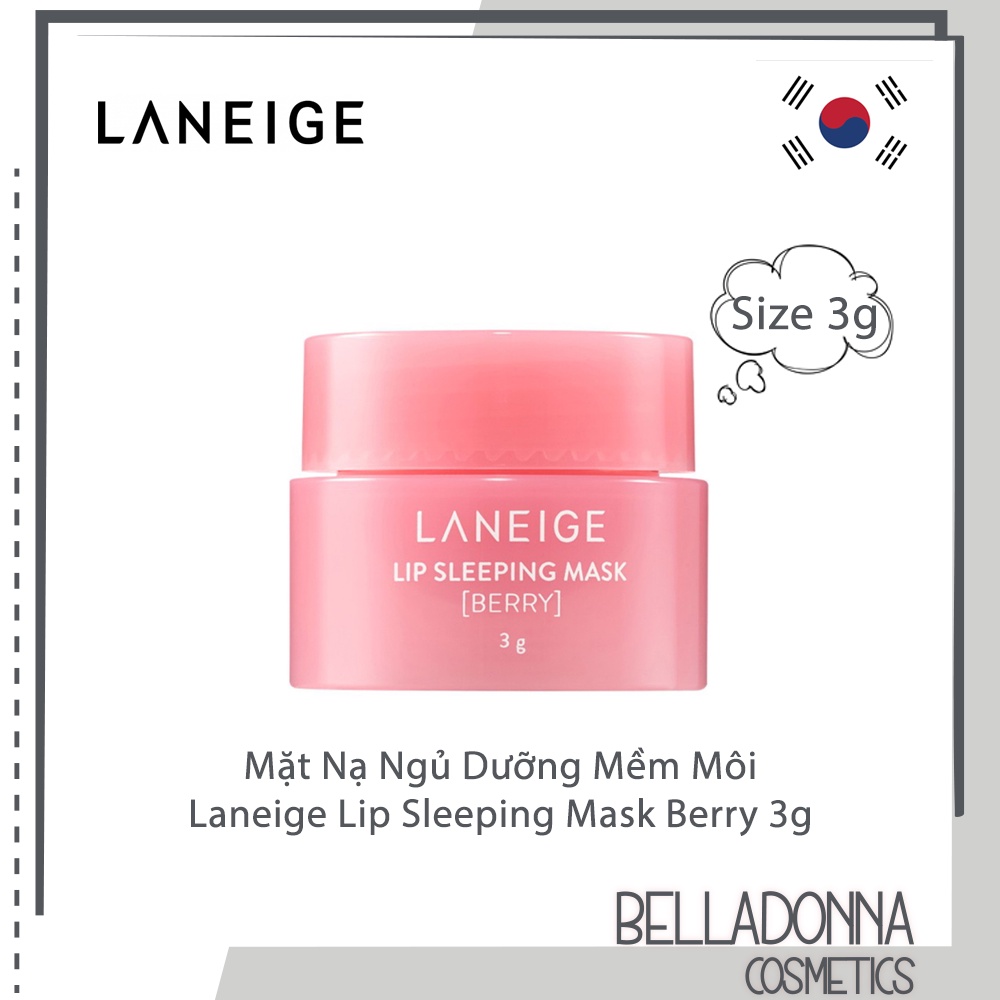 Mặt Nạ Ngủ Dưỡng Cực Mềm Môi Laneige Lip Sleeping Mask 3g