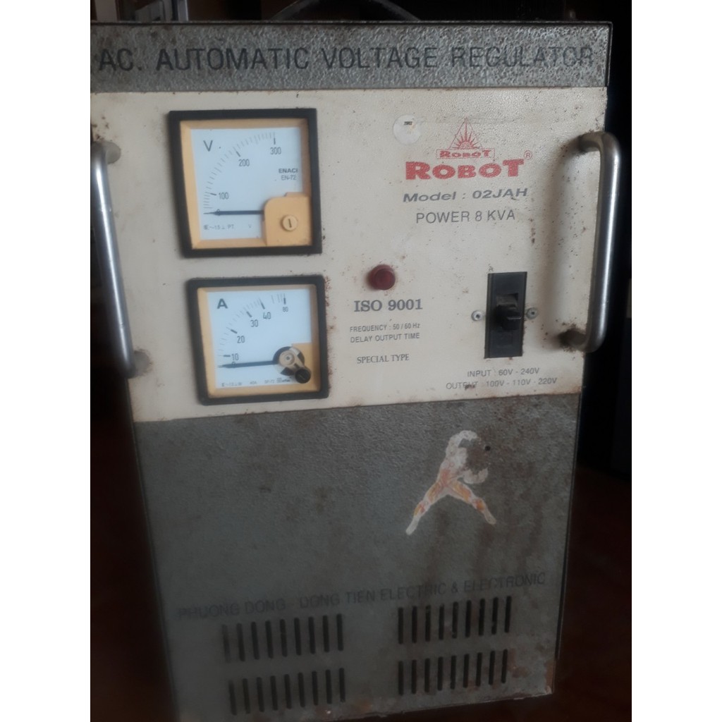 ỔN ÁP RÔ BỐT 8KW DẢI 60-250V HÀNG CŨ 100% DÂY ĐÒNG