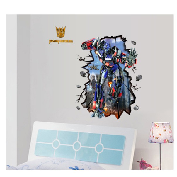 Decal trang trí tường RoBot transformer 01