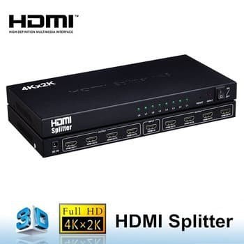 Bộ chia 8 cổng HDMI UHD 4k 2k 3d Hdcp cho pc-ps3-stb-dvd - Hdtv 1 vào 8