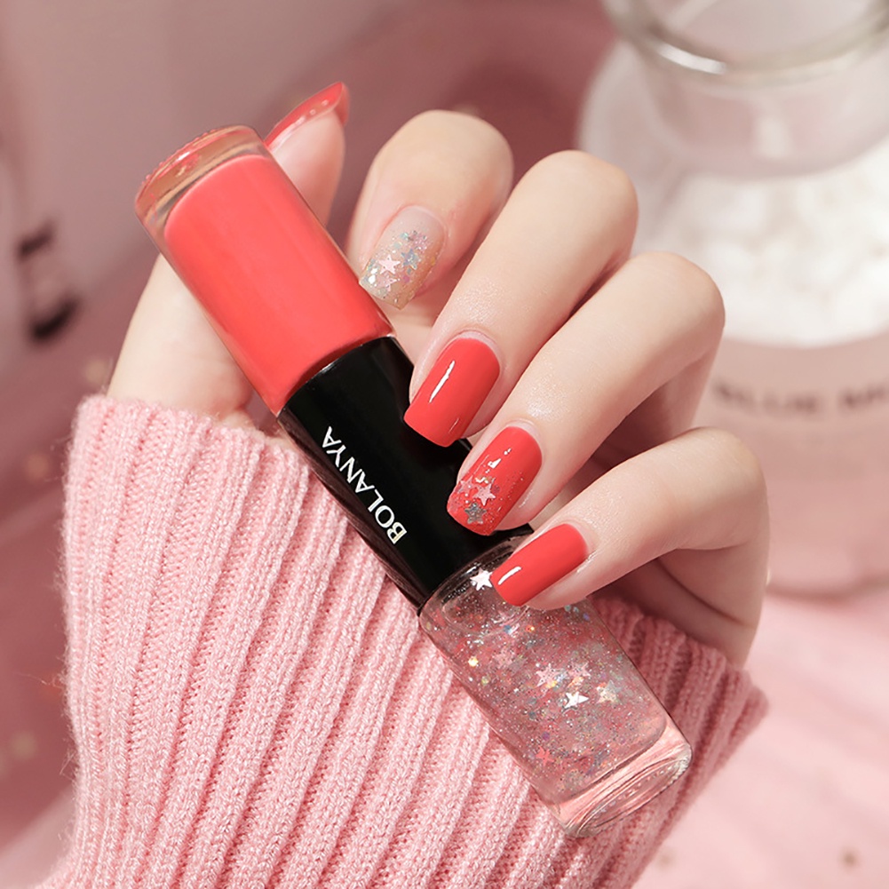 ANNIES Sơn Móng Tay Hai Màu+sơn Móng Tay Đơn Sắc Sequins Pearlescent Không Hơ Đèn Không Lột Thời Gian Dài Nhanh Khô