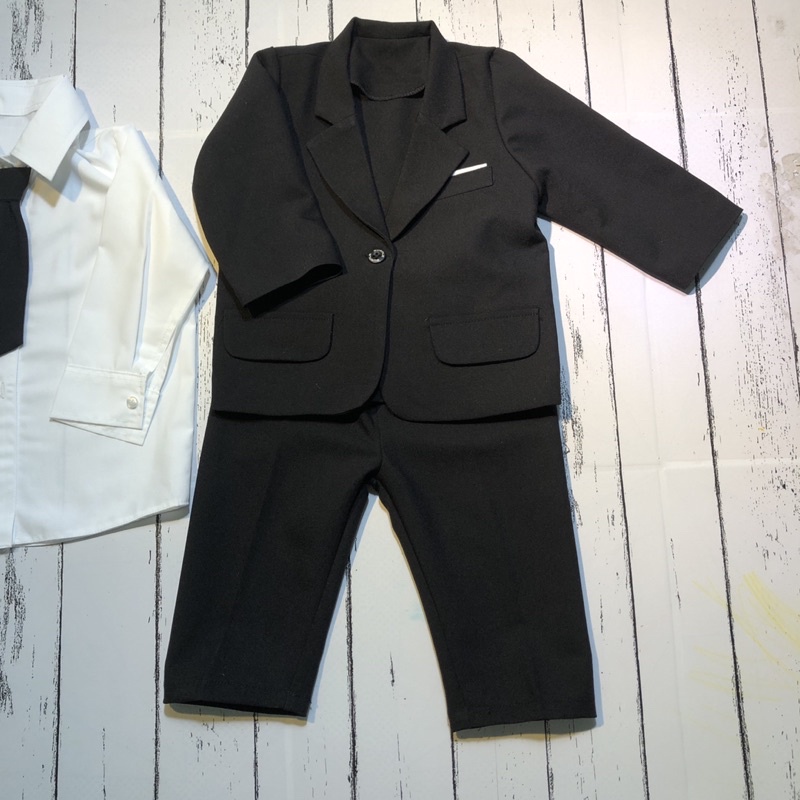 Áo Vest Đen Ngầu Cưng cho bé trai mặc thôi nôi