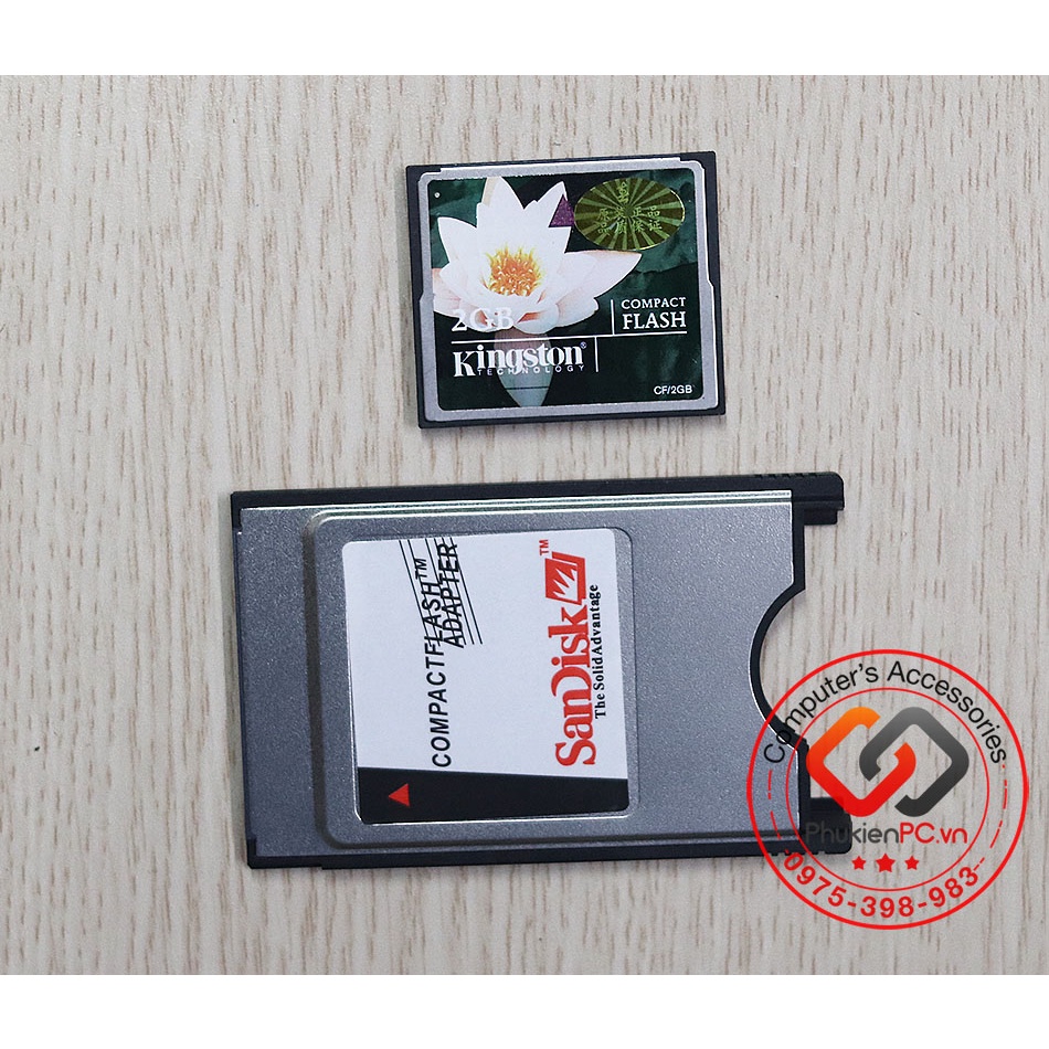 Thẻ nhớ CF 2Gb compactflash memory card Kingston cho máy cnc, plc, máy may công nghiệp