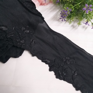 Ren coton  thêu chân  trang trí , size 7cm (2 mét /12k)