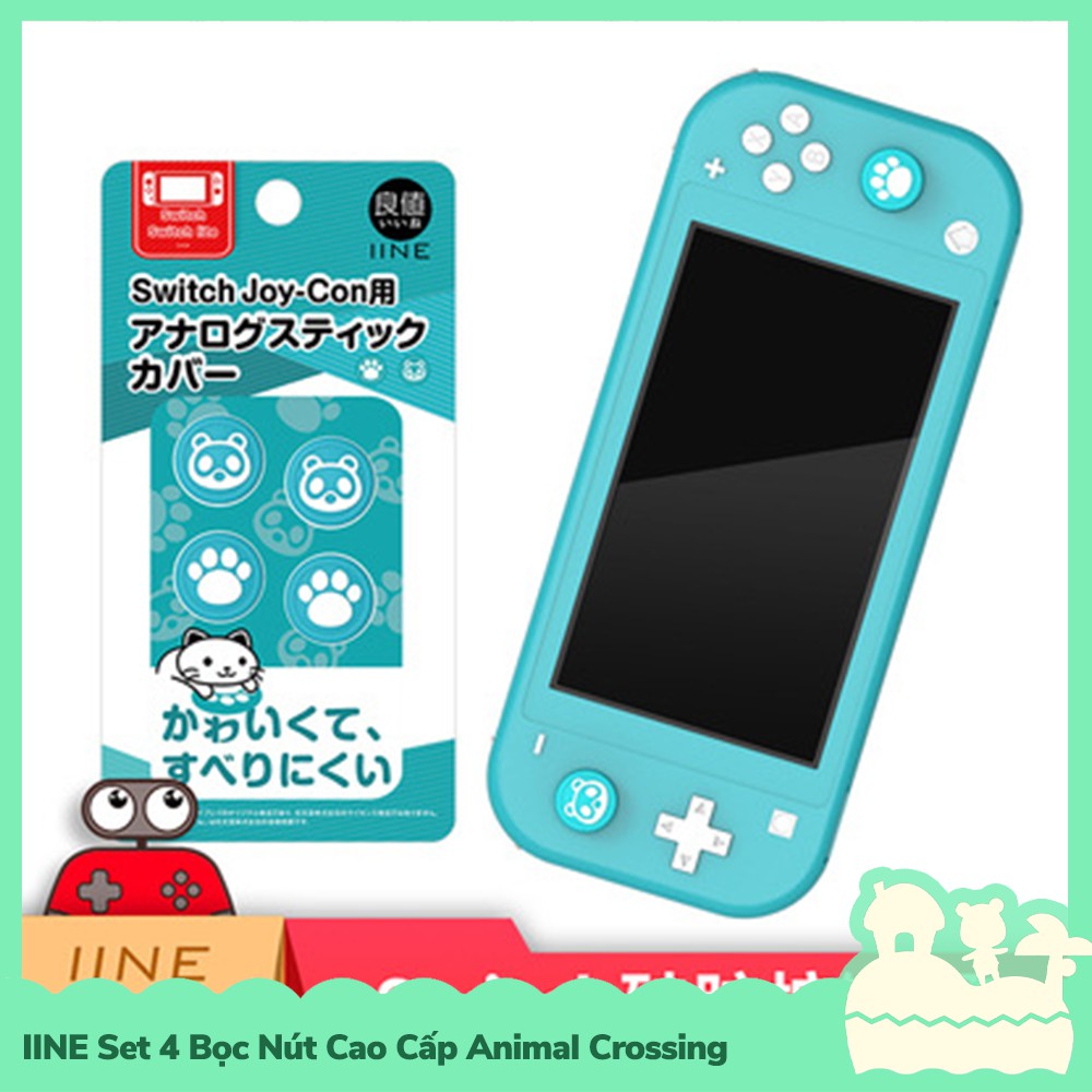 [Sẵn VN - NowShip] IINE Phụ Kiện Set 4 Bọc Nút Cao Cấp Cần Xoay Analog Tay Cầm Joycon Nintendo Switch NS Animal Crossin