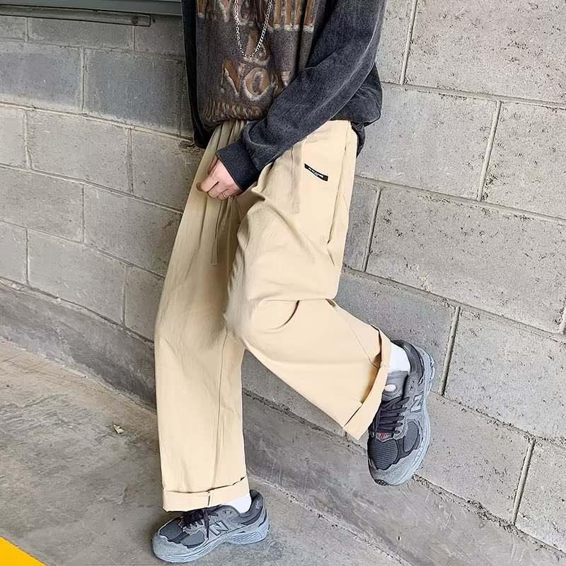 Quần Dài Dáng Rộng Lưng Thun Co Giãn Thoải Mái Phong Cách Hàn Quốc Thời Trang Cho Nam size M-3XL