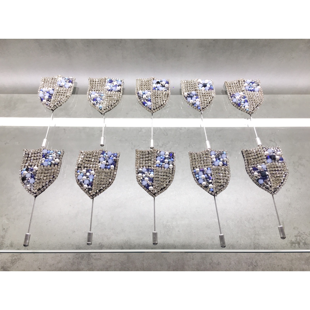 Tag Khiêng Bạc Cài Áo Cao Cấp NKN Thiết Kế Sang Trọng, Thanh Lịch