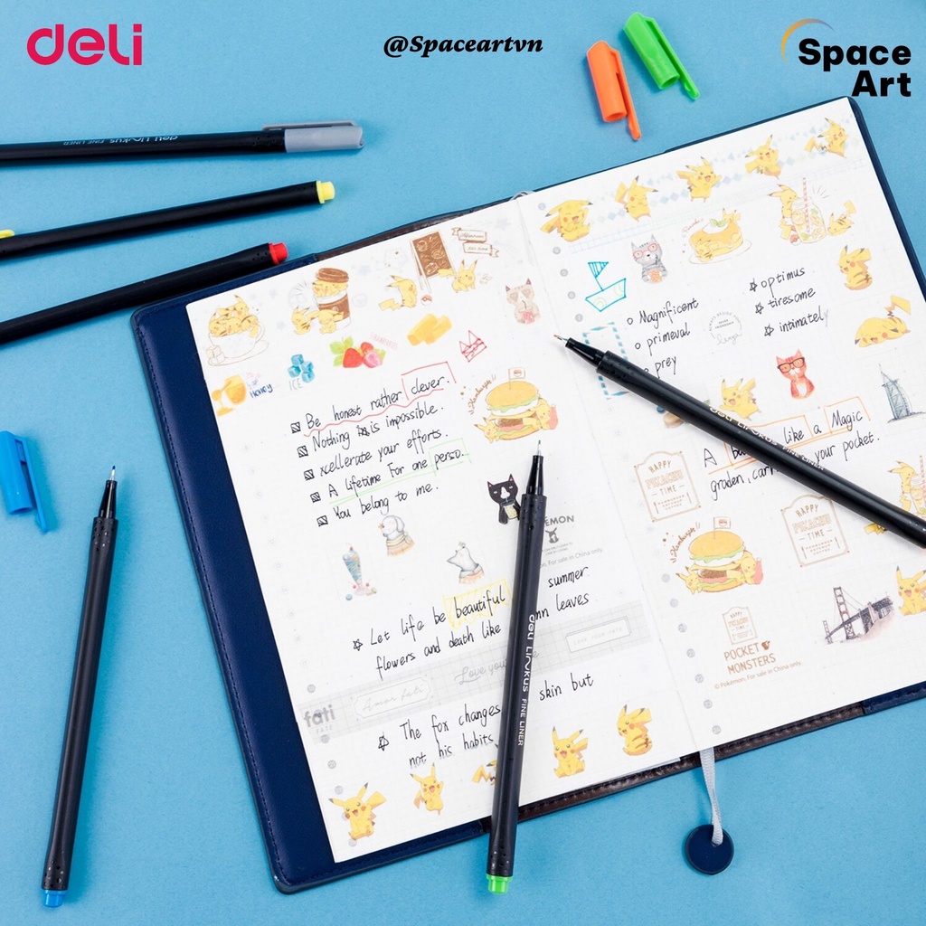 Bút Lông Kim Màu Fine Liner Linkus DELI