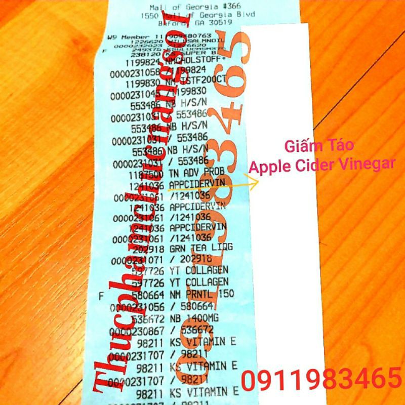 Giấm Táo Apple Cider Vinegar Giảm Cân ( lẻ 1 viên ) | BigBuy360 - bigbuy360.vn