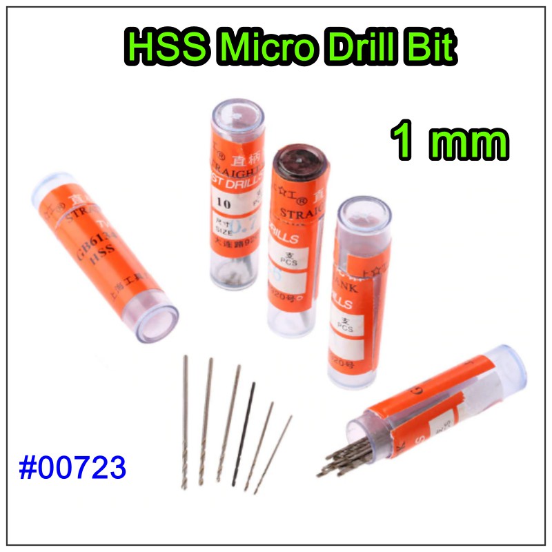 1 Mũi Khoan Thẳng 1.0mm Hss Micro Bits