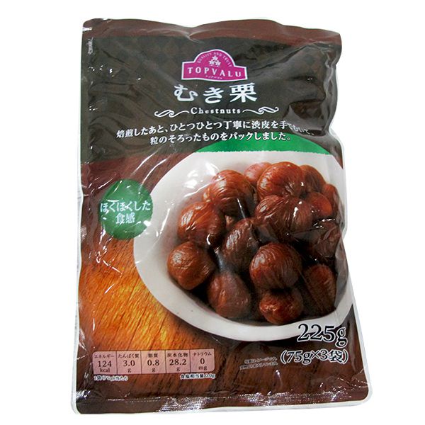 HẠT DẺ SẤY KHÔ TÁCH VỎ TOPVALU (GÓI 225GR),HÀNG NHẬT NỘI ĐỊA, DATE 6/2022