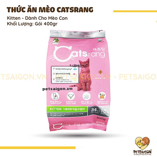 [CHÍNH HÃNG] THỨC ĂN CATSRANG KITTEN CHO MÈO CON - GÓI 400G