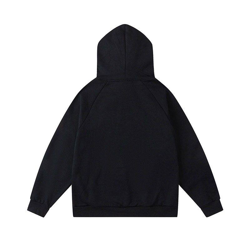 Hàng Bán Chạy - Áo Sweatshirt Lót Lông Cừu Lót Lông Cừu Màu Đen Tay Dài Thêu Chữ-Trapstar--Red Đơn Giản Dành Cho Nam Nữ