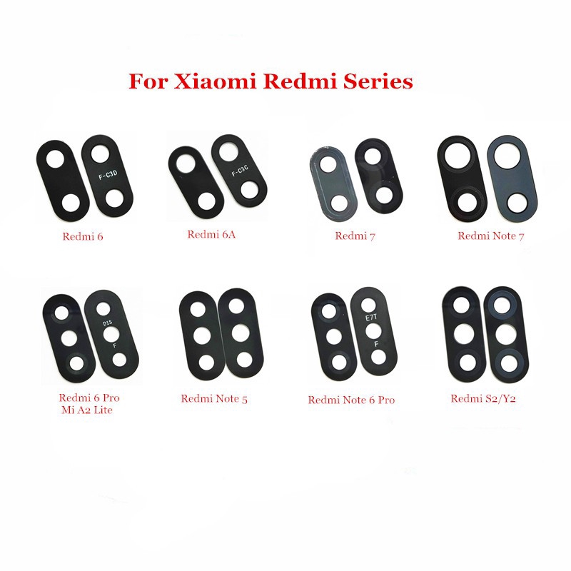 Kính Cường Lực Bảo Vệ Camera Sau Cho Xiaomi Redmi 6 6A 6 Pro 7 S2 Y2 Redmi Note 5 6 Pro 7 Mi A2 Lite