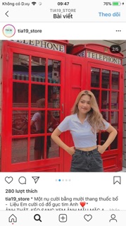 🥑Áo Croptop Cổ Petter Basic