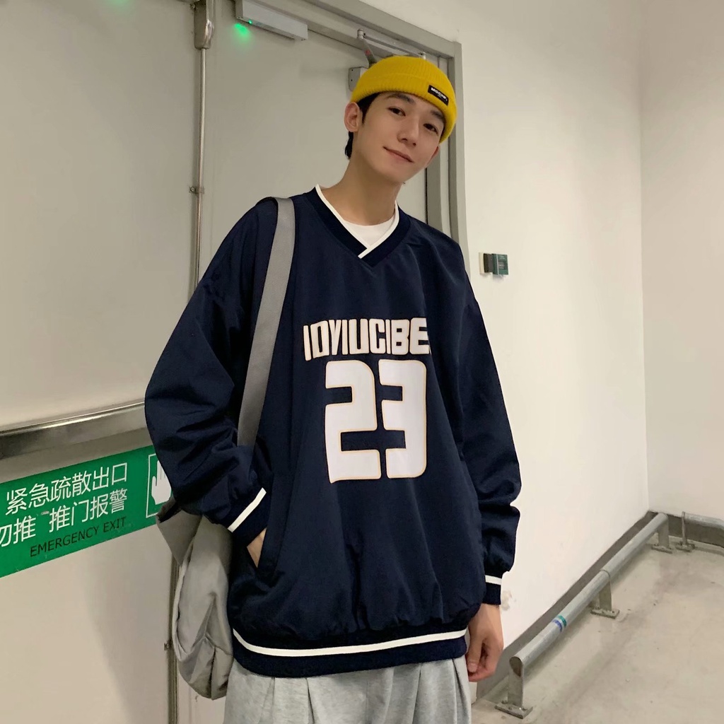 Áo Nỉ Cổ V Số 65 Cao Cấp,Áo Sweater Dáng Rộng Unisex | BigBuy360 - bigbuy360.vn