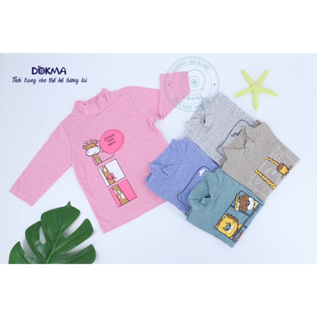 Áo dài tay cổ 3 phân Dokma (6-24m)