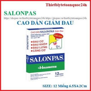 Cao dán Salonpas Giảm Đau(12 miếng)