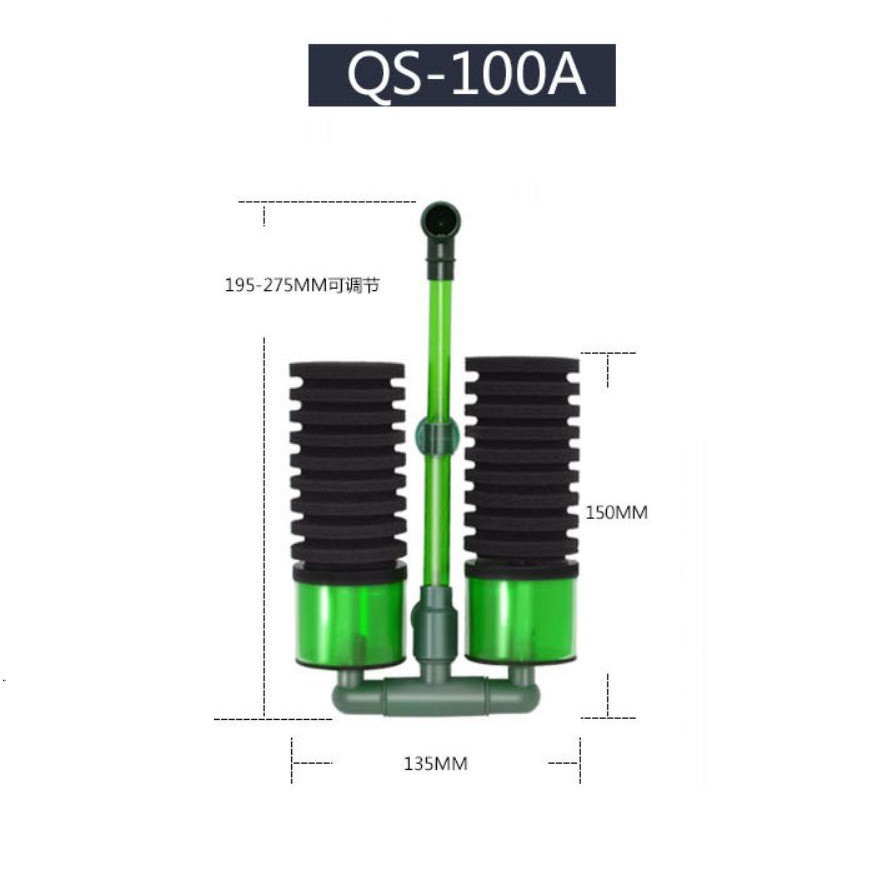 Lọc Bio QS-100A/ 200A nuôi tôm, tép, cá nhỏ