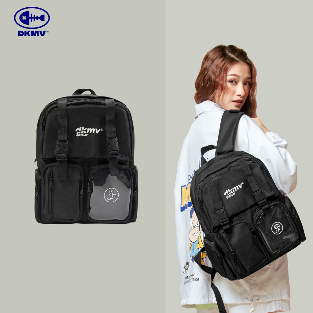 DKMV Balo Logo màu đen Don't Kill My Vibe | Logo Backpack - Black