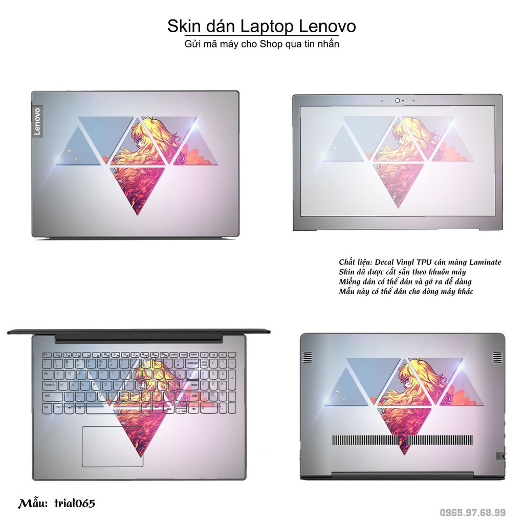Skin dán Laptop Lenovo in hình Đa giác nhiều mẫu 11 (inbox mã máy cho Shop)