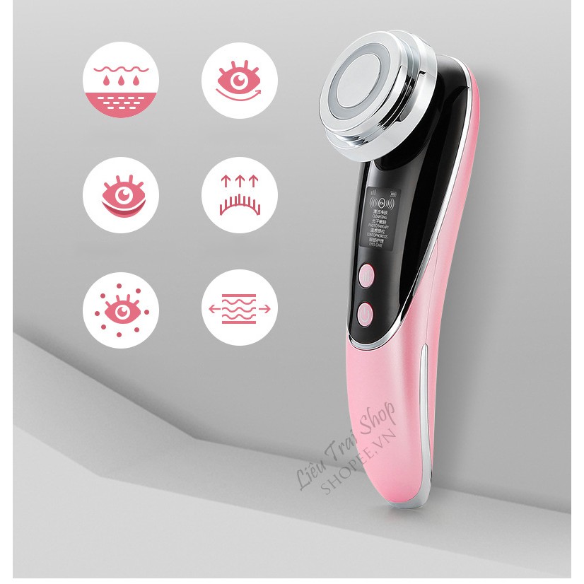 Máy mát xa mặt massage mặt chăm sóc da mặt trẻ hoá da mặt ion làm sạch da mặt chăm sóc vùng mắt