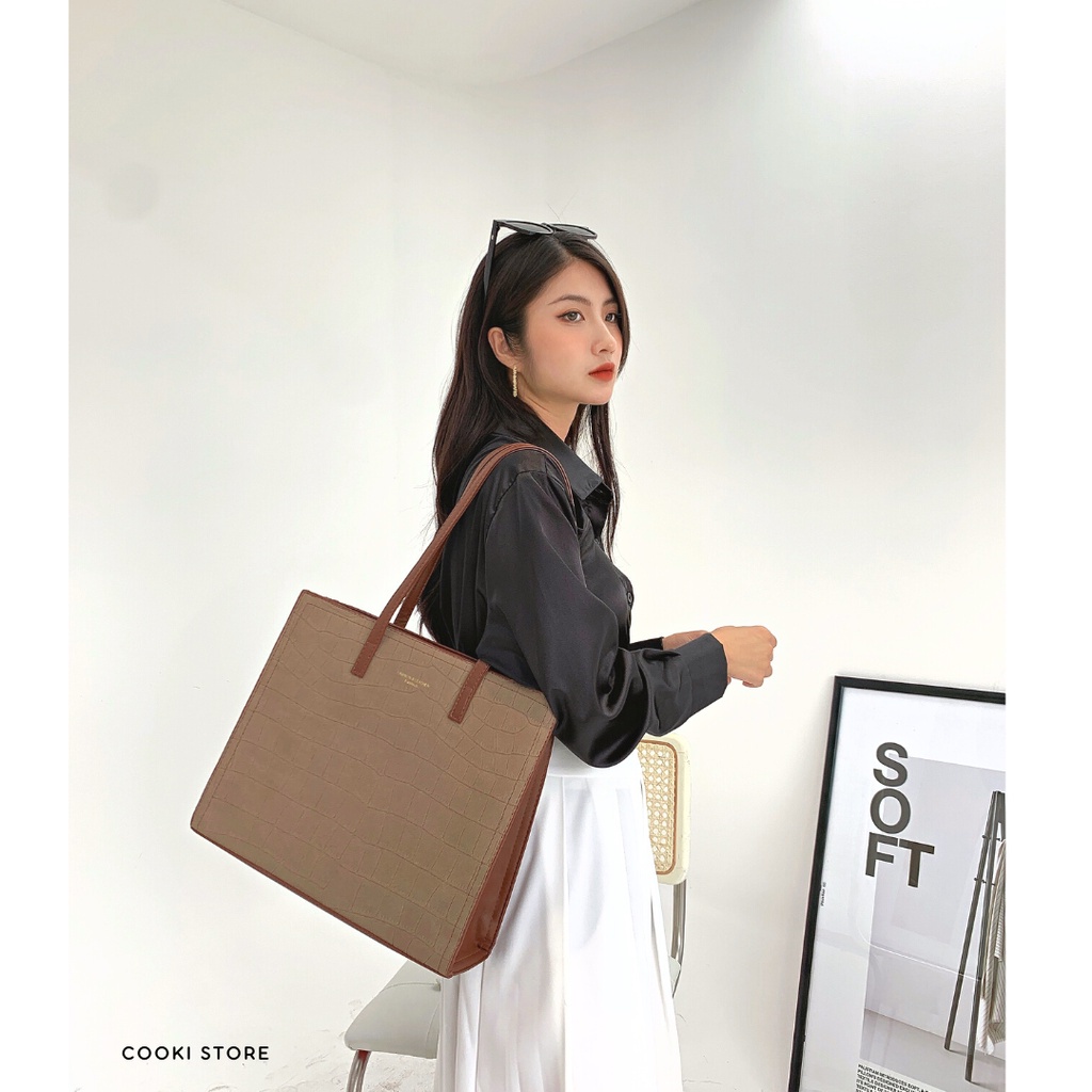 Túi Xách Công Sở Nữ London Bag Cooki Store Đựng vừa A4, Laptop Thời trang, Dùng đi học, đi làm, đi chơi