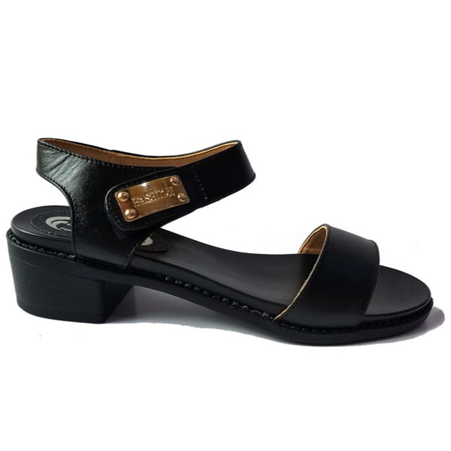 Giày sandal cao gót nữ da bò thật BIGBEN cao cấp GCG55