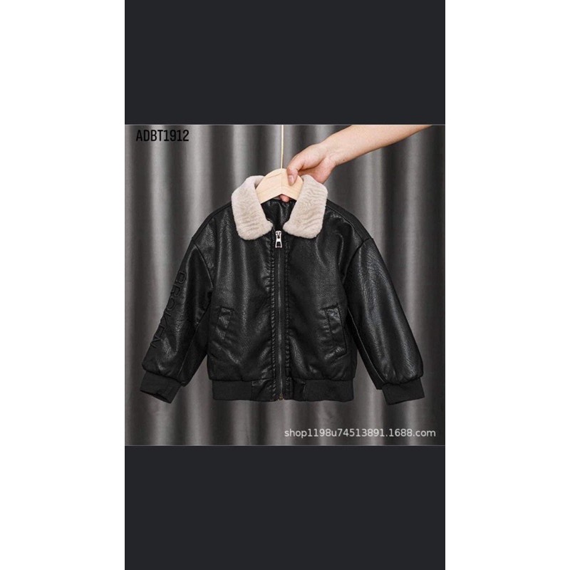 Áo da lót lông bé trai