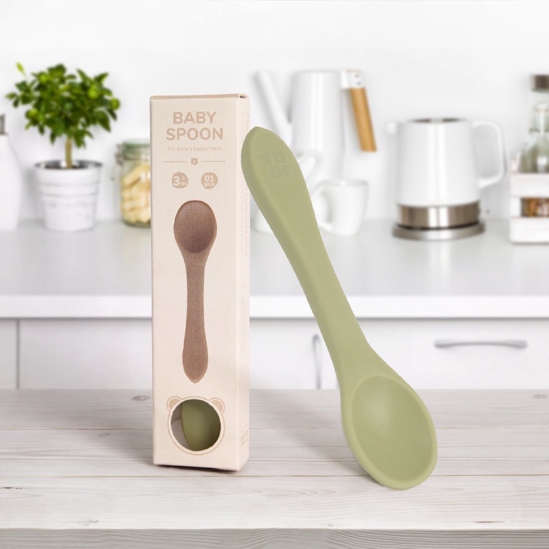 Thìa ăn dặm Eco Silicon - Giao màu ngẫu nhiên
