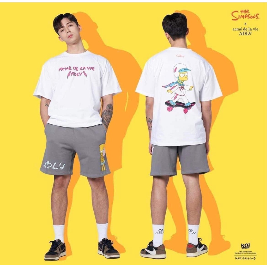 (Chính Hãng) áo phông ADLV Simpsons Form cứng cáp cotton sale off Unisex