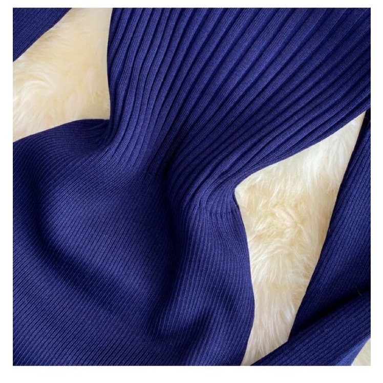 Đầm len nữ ôm body, đầm len hở vai gợi cảm