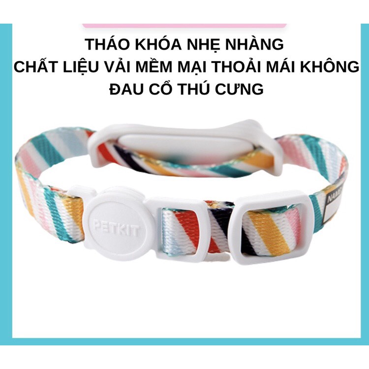 Vòng cổ Petkit cho chó mèo theo dõi sức khỏe Fit 3  bảo hành 12 tháng