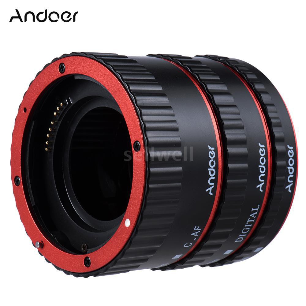 Andoer Colorful Metal TTL Auto Focus AF Macro Extension Tube Ring for Canon EOS EF EF-S 60D 7D 5D II 550D Red

Features: