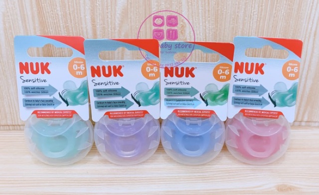 Ty giả đúc liền NUK Sensitve Silicone