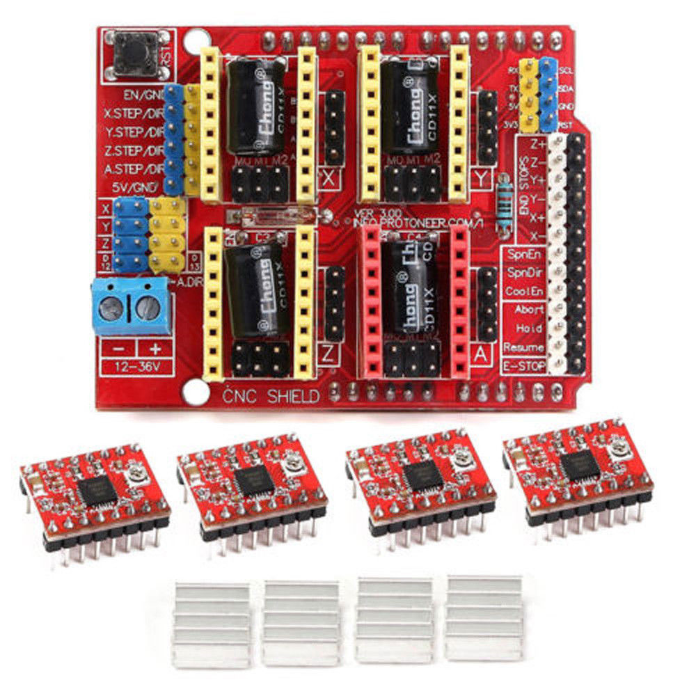 V3 Engraver 3D Printer Neue CNC Shield Expansion Board A4988 Driver FÃÂ¼r