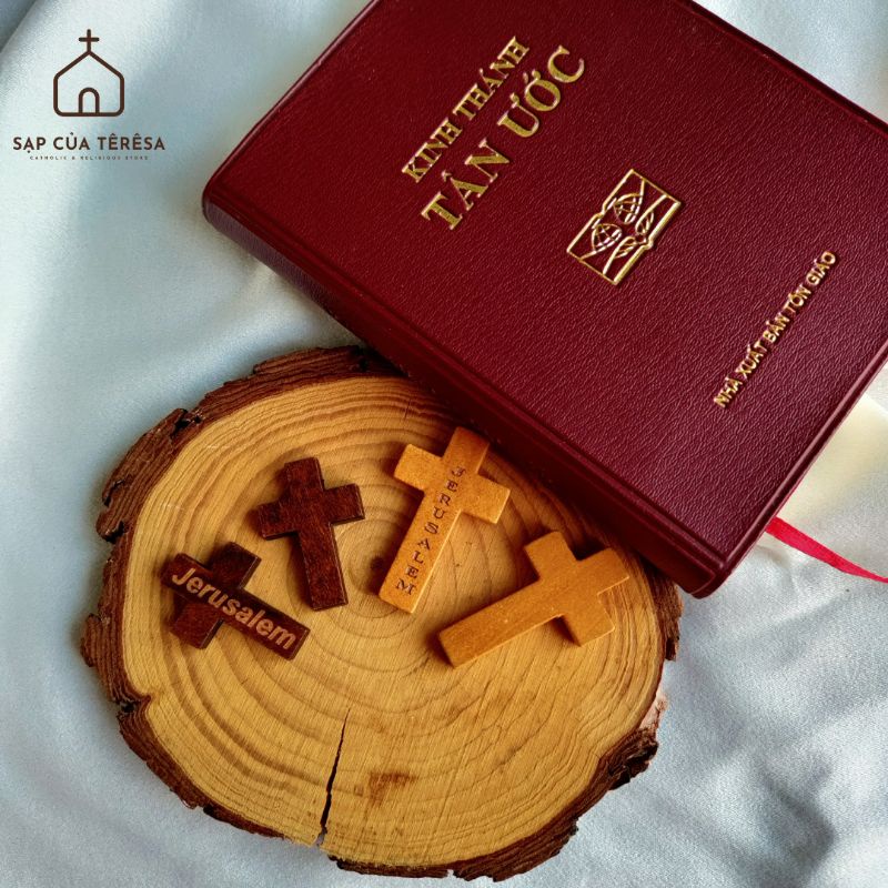 Thánh Giá gỗ khắc chữ Jerusalem - Sạp của Teresa Catholic