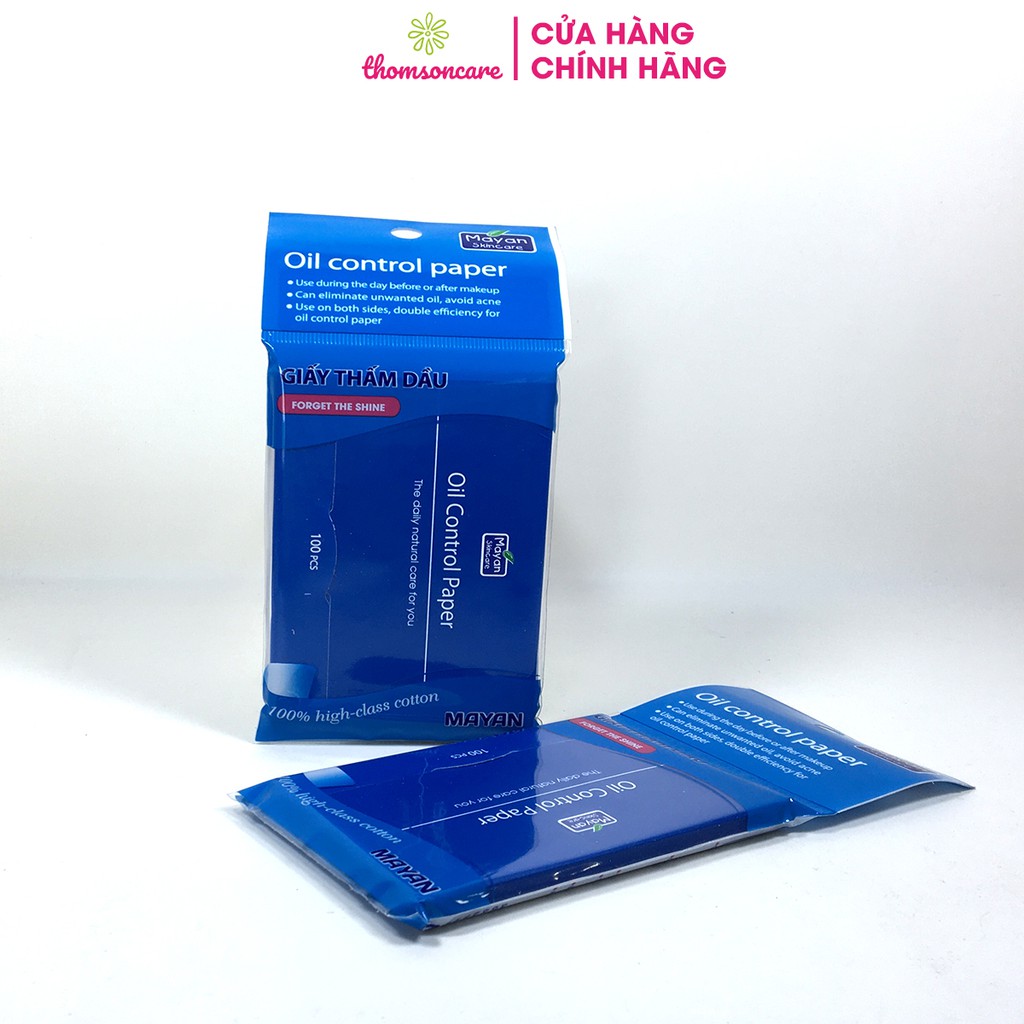 Giấy thấm dầu Mayan - Túi 100 tờ - Oil control paper | BigBuy360 - bigbuy360.vn