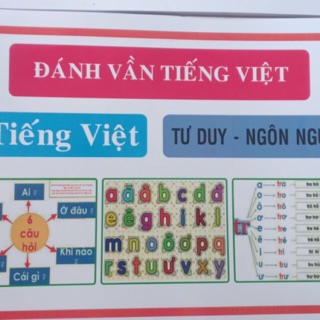 Tập đánh vần Tiếng Việt cho bé sắp vào lớp 1, tư duy ngôn ngữ, giá rẻ