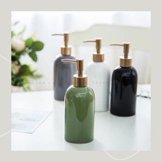 Bình đựng xà phòng, nước rửa tay bằng gốm sứ (mẫu 2)