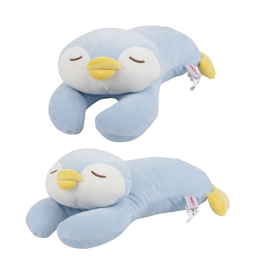 Thú nhồi bông mềm mại dễ thương hình chim cánh cụt Penguin Penguin Miiniso