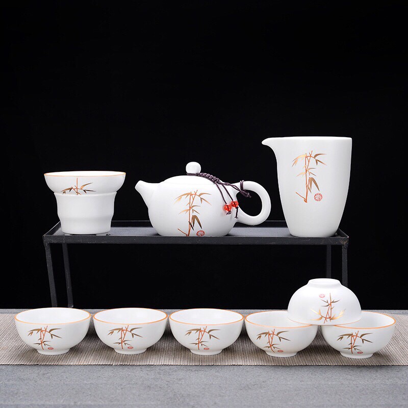 Bộ ấm chén sứ Cảnh Đức