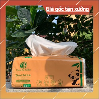 [TÁCH LẺ] GÓI GIẤY ĂN ĐA NĂNG BAMBOO 400 TỜ KHỔ TO GIẤÝ RÚT  [FreeShip – HÀNG MỚI]